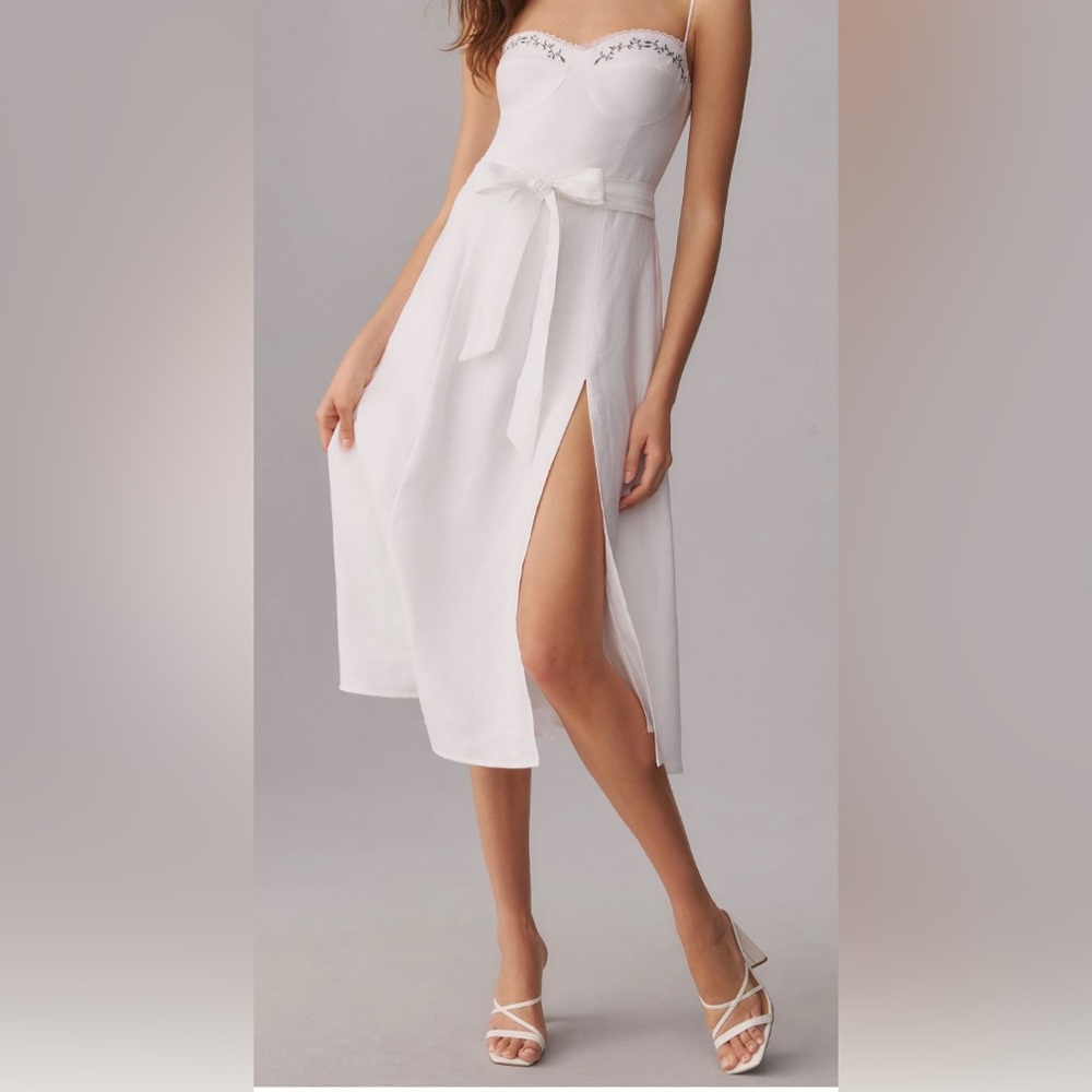 Reformation Kieryn Linen Dress - Picture 2 of 8